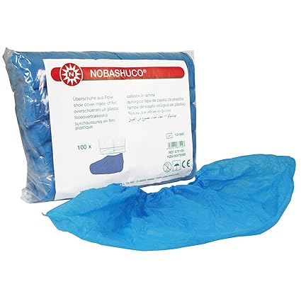 NOBASHUCO Überschuhe aus Folie Blau 100 Stück