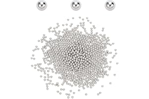 SUPERFINDINGS About 5500Pcs Stainless Steel Polished Beads 3mm Round Tumbling Media Pins Burnishing Media Shot for Rust Removal,Rough Polishing,Precsion Polishing,Jewelry Polishing