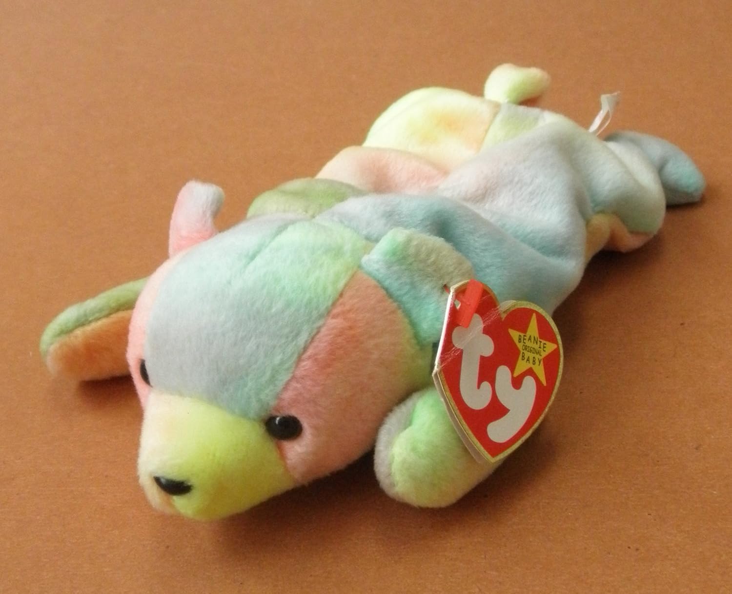 multi colored beanie baby