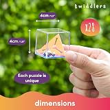 THE TWIDDLERS 28 Pack Brain Teaser Puzzle Cubes Set Assorted Levels view 2