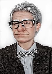 ALLAURA Old Man Wig Grey Wig Silver Wig Grandpa Wig