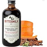 Bittermilk No.1 Bourbon Barrel Aged Old Fashioned Mix, 8.5 oz | Handcrafted Cocktail Mixer &amp; Old Fashioned Syrup - All Natural Bourbon Barrel Aged Bitters - Cocktail Syrup &amp; Drink Mixers