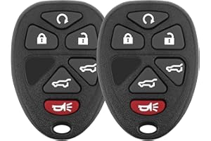 Vurkcy Key Fob Replacement for 2007-2014 Chevy Suburban Tahoe GMC Yukon/ 12-17 Traverse/ 07-13 Escalade Car Keyless Entry Remote Control,OUC60270 OUC60221,6 Buttons, 2Pcs