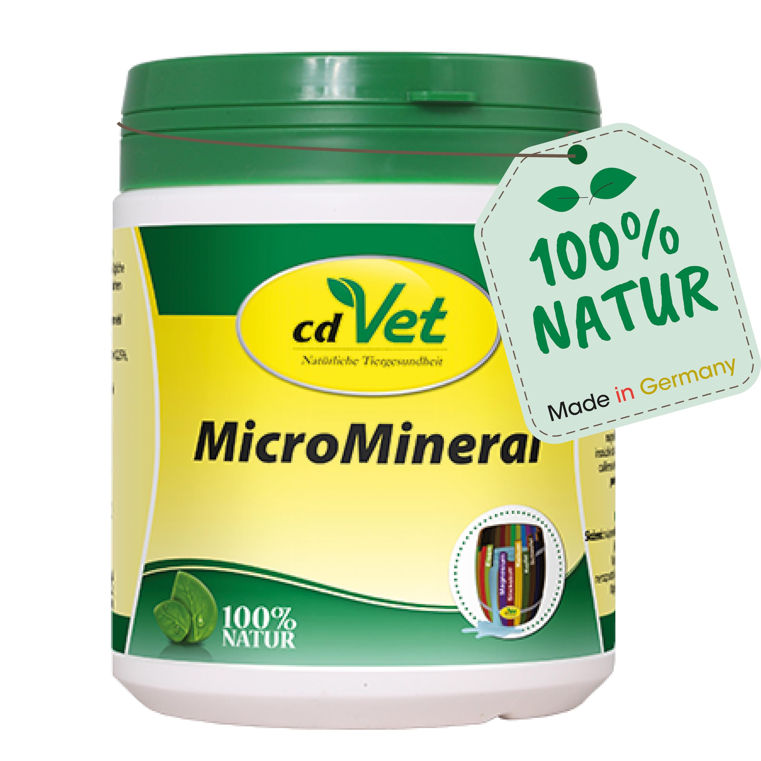 cdVet Naturprodukte MicroMineral Hund & Katze 500 g - natural micronutrient supply - relief detoxification organs - mineral balance - metabolism - coat - vitamin protection -