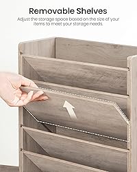 CHOEZON Wall File Organizer, 6-Tier Vertical Mount
