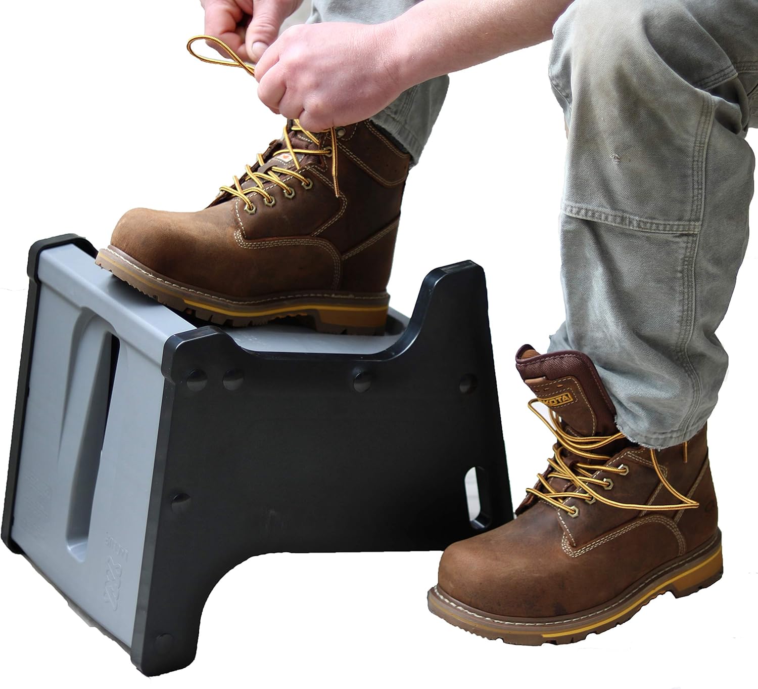 Get Active with LaceUP. Practice Good Ergonomics .Sock Aid & Helps Elderly, Kids, Pregnant Women, Athletes & People with Limited Mobility. Non-Slip Shoe Block with 2 Sitting and Standing Heights.: Health & Personal Care