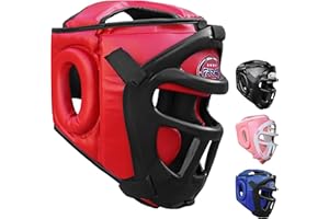 Farabi Sports Boxing Headgear Grill Head Gear MMA Training Kickboxing Sparring Gear Removable Front Bar Grill