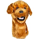 Daphne's Headcovers Golden Retriever Driver Headcover Premium Driver Headcovers Funny Golf Club Covers Stylish Protection for Your Clubs Men's Golf Gear Driver Headcover for Men and Women