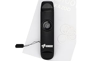Sondery Professional Metal Kazoo, Dual Head Kazoo Includes Lanyard and 5 Membranes for All Ages and Occasions