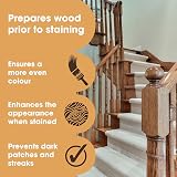 Furniture Clinic Pre-Stain Wood Conditioner Water-Based 250ml Indoor Outdoor view 2