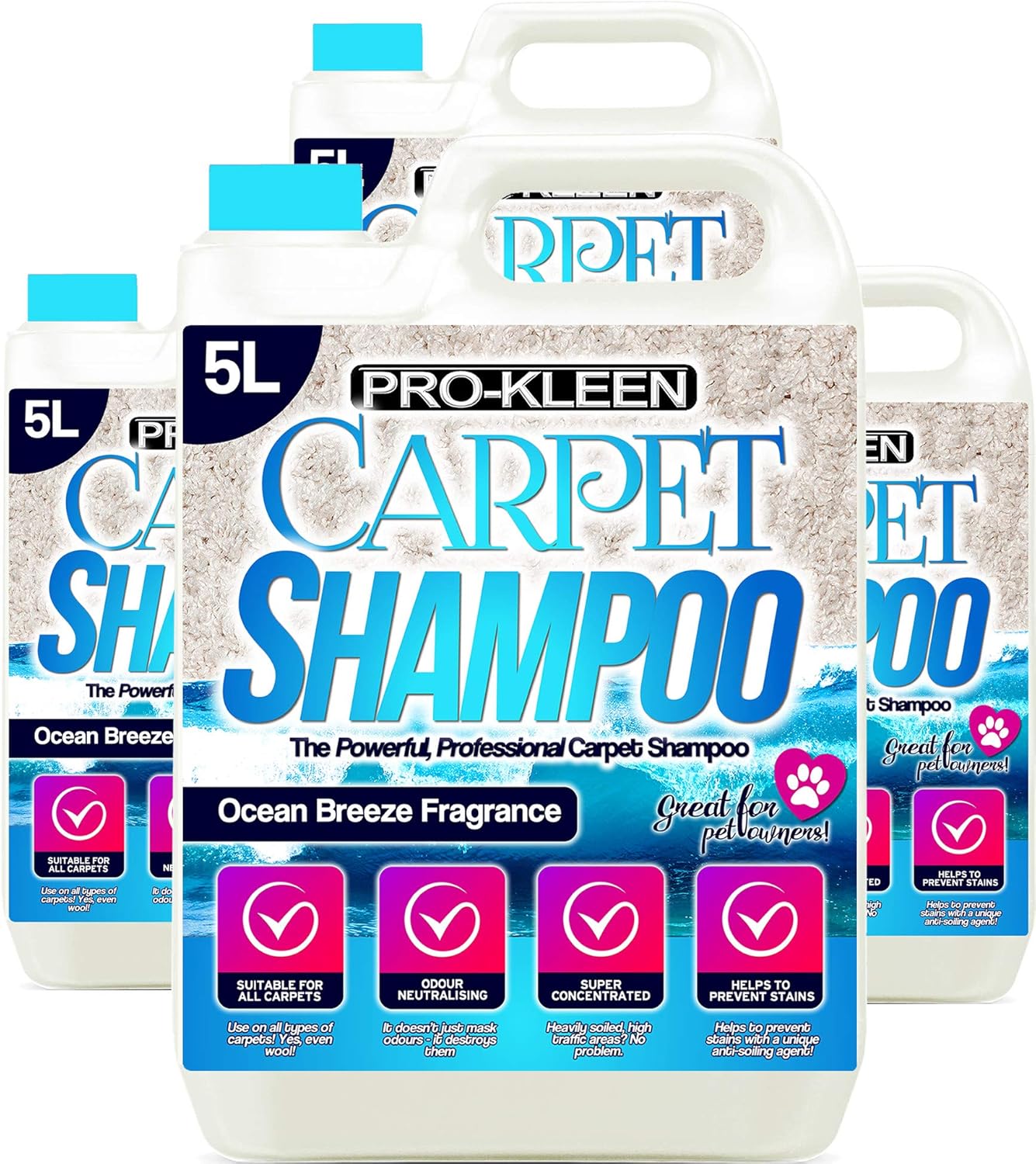 ProKleen Professional Carpet & Upholstery Shampoo Ocean Fragrance