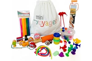 Mini Voyager Travel Activity Kit for Kids, Includes Crafts, Toys & Games Designed for Children’s Independent Play, Boys & Girls Quiet Time Sets for Road Trips, Airplanes & Hotels (3-4 Years Old)…