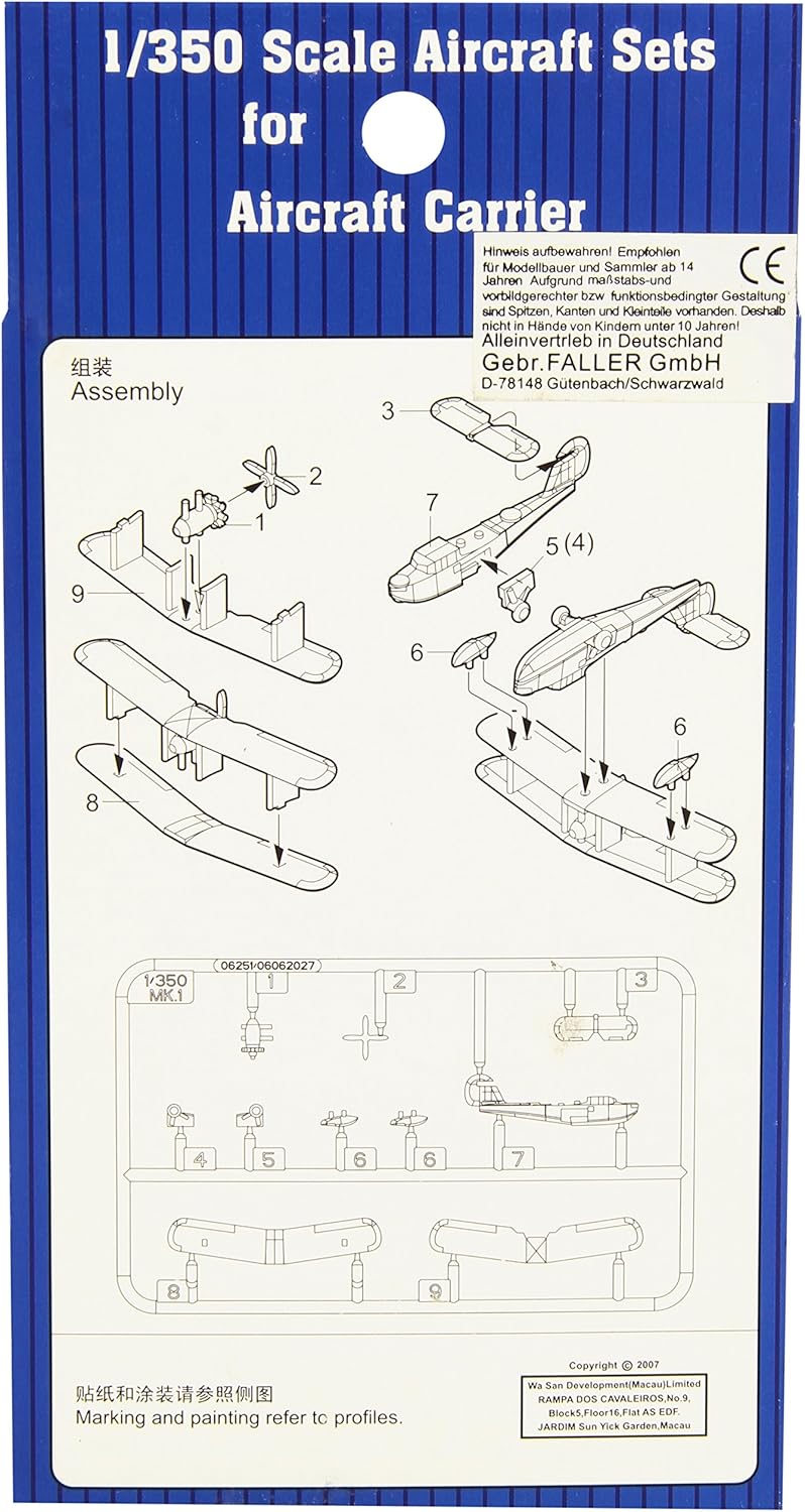 Trumpeter 1:350 - Supermarine Walrus (6 pcs), Various - Image 3
