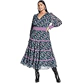 City Chic Women's Plus Size Dress Gwendolyn PRT
