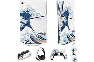 PlayVital Full Set Skin Sticker for ps5 Slim Console Digital (The New Smaller Design), Vinyl Decal Cover for ps5 Controller &