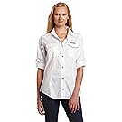 Columbia Women's Bonehead Long Sleeve Fishing Shirt (Fossil, Sage, Large)