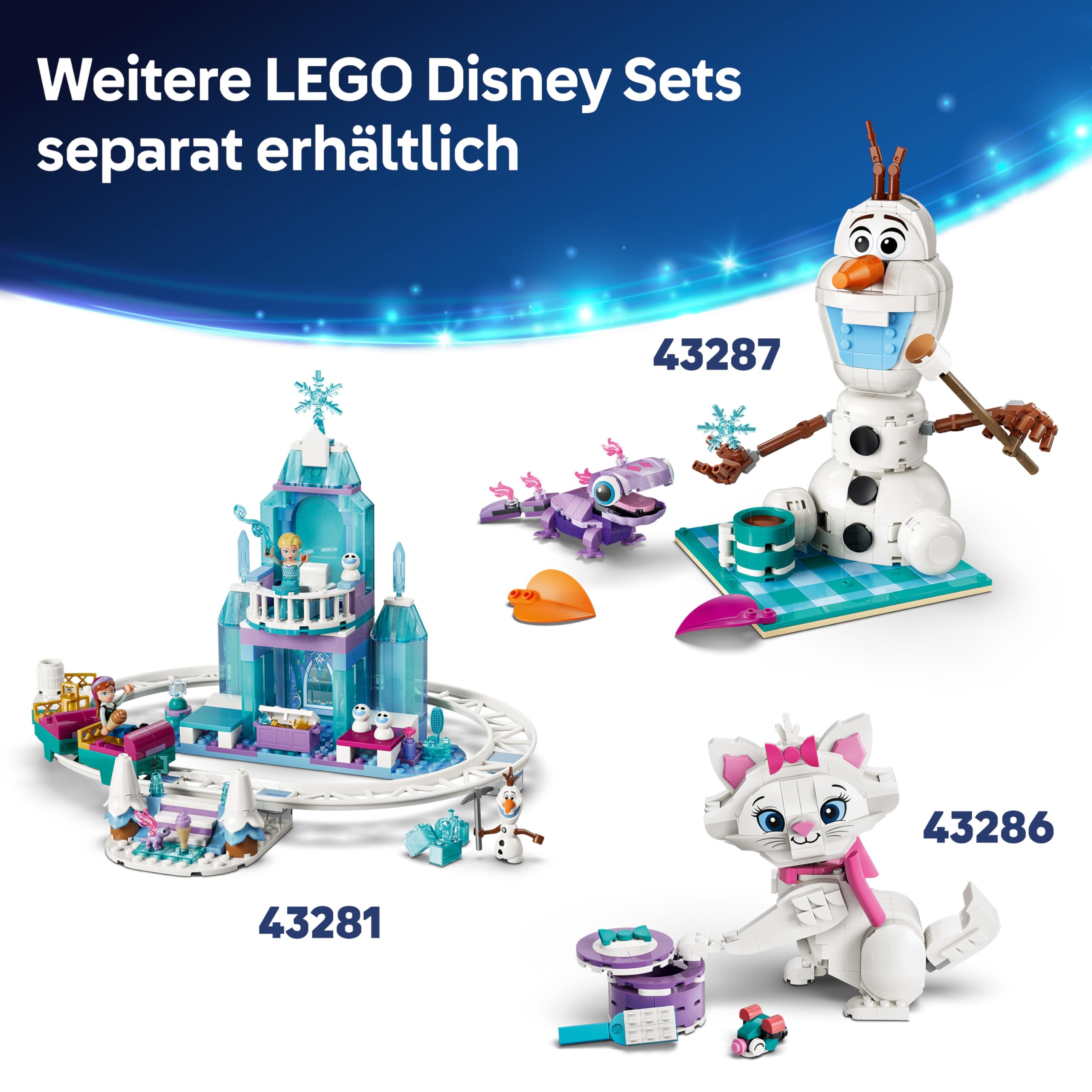 LEGO ǀ Disney Princess Arielles Magisches Mini-Schloss - Spielzeug Schloss aus Die kleine Meerjungfrau mit Einer Mikro Puppe, Tierfiguren Sebastian & Fabius - Geschenk für Mädchen ab 5 Jahren - 43285 7