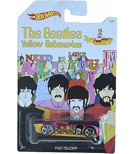 Amazon.com: Hot Wheels The Beatles Yellow Submarine 50th