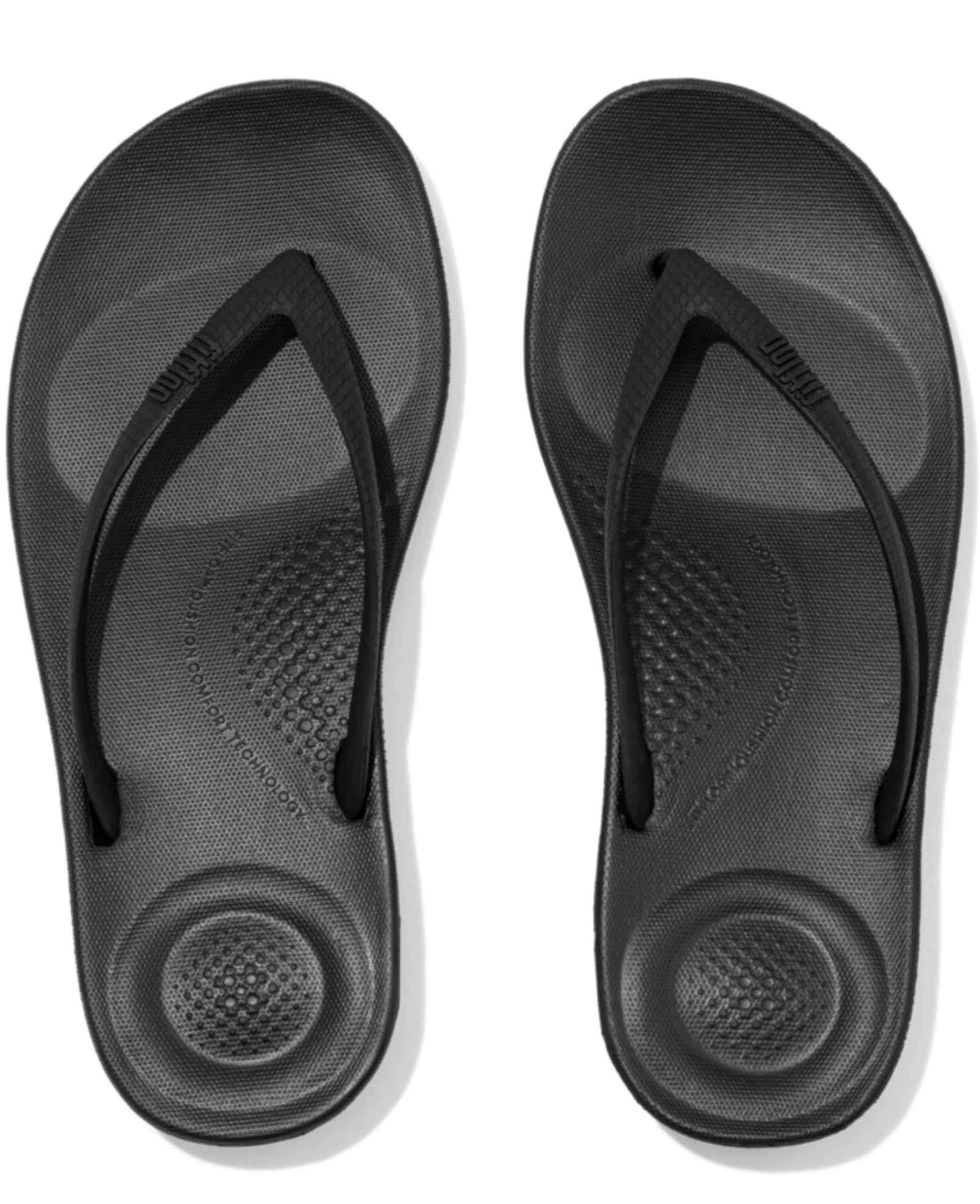 FitFlop womens Iqushion Pearlized Ergonomic Flip-flopsWedge Sandal
