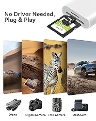 SD Card Reader for iPhone iPad, Dual Connector