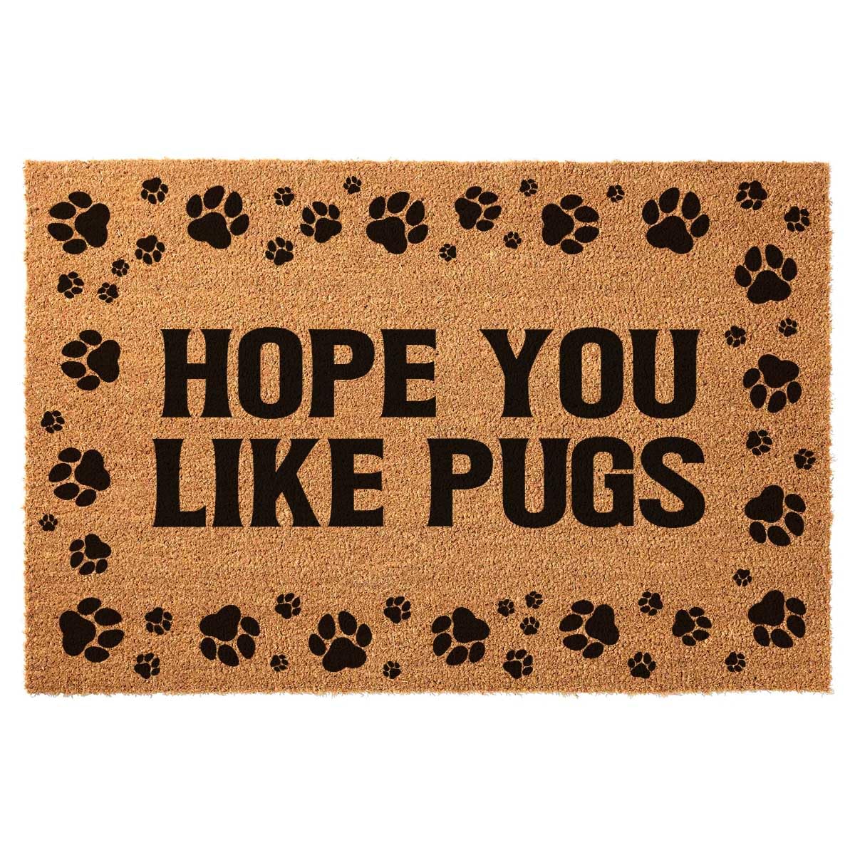Photo 1 of ***STOCK IMAGE FOR REFERENCE*** Front Porch Decor for The Entrance Way Personalized Rugs with Heavy-Duty Backing Non Slip Outdoor Coir Doormat 23.6 x 15.7 inch