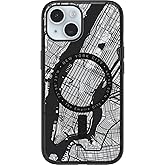 OtterBox Clear case with Colorful Grip Edge case for iPhone 15 - New York (Black)