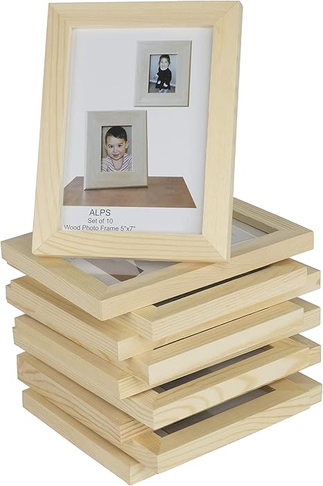 Amazon De Wallsehold Diy Projekte Holz Bilderrahmen Fur 12 7 X 17 8 Cm Bilder 10 Stuck