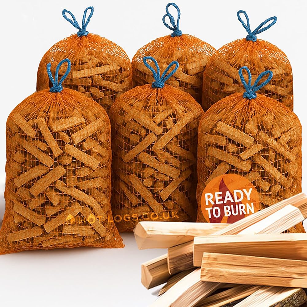 GardenCo 15kg Kiln Dried Kindling Wood Large Box Ready To Burn