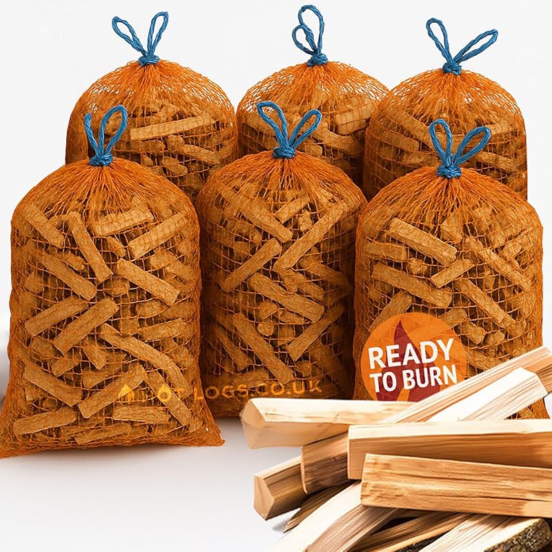 GardenCo 15kg Kiln Dried Kindling Wood Large Box Ready To Burn