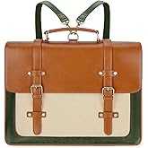 ECOSUSI Laptop Bag for Women Vegan Leather Messenger Bag Fashion Briefcase Computer Satchel Bag