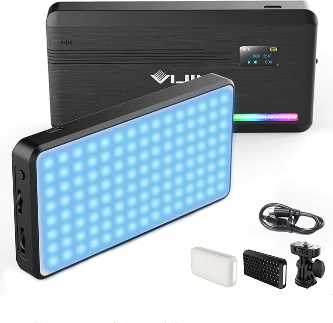 RGB Video Light,VIJIM VL 196 Rechargeable Builtin Amazon.co.uk