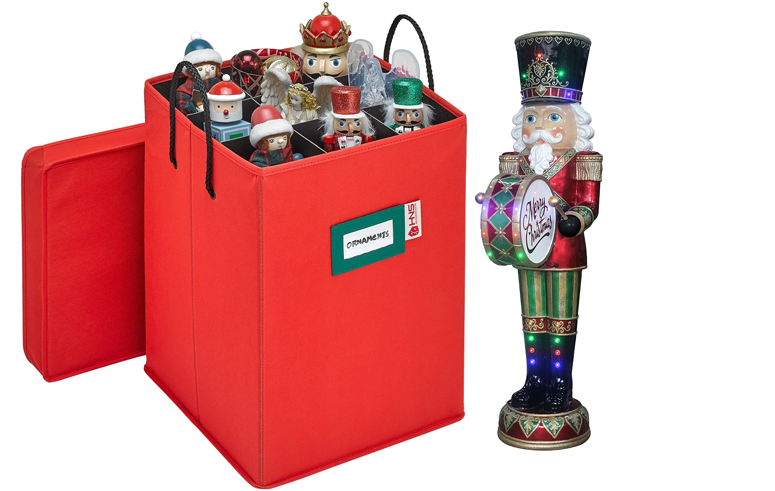 Christmas Nutcracker And Figurine Collectible Storage Box Stores Up
