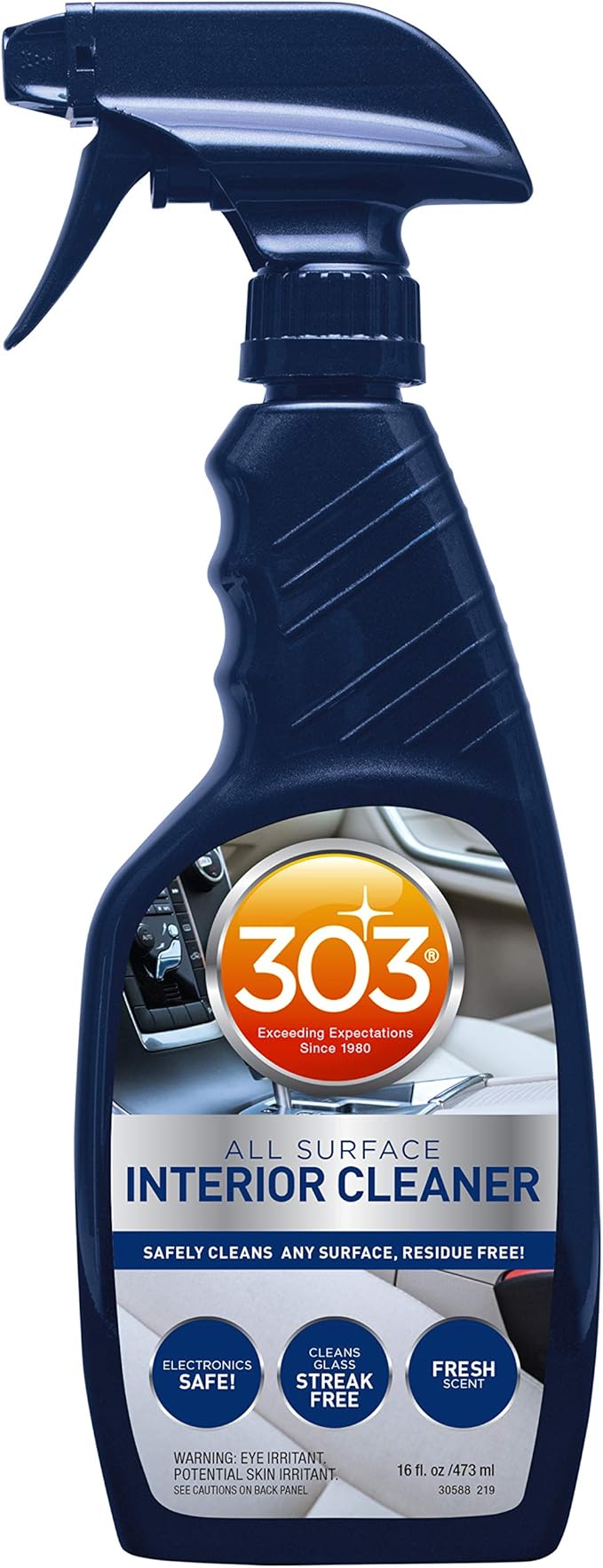 Amazon Com 303 Interior Cleaner All Surface Safely Cleans Any Surface Residue Free Electronic Safe Fresh Scent Cleans Glass Streak Free 16 Fl Oz 30588csr Automotive