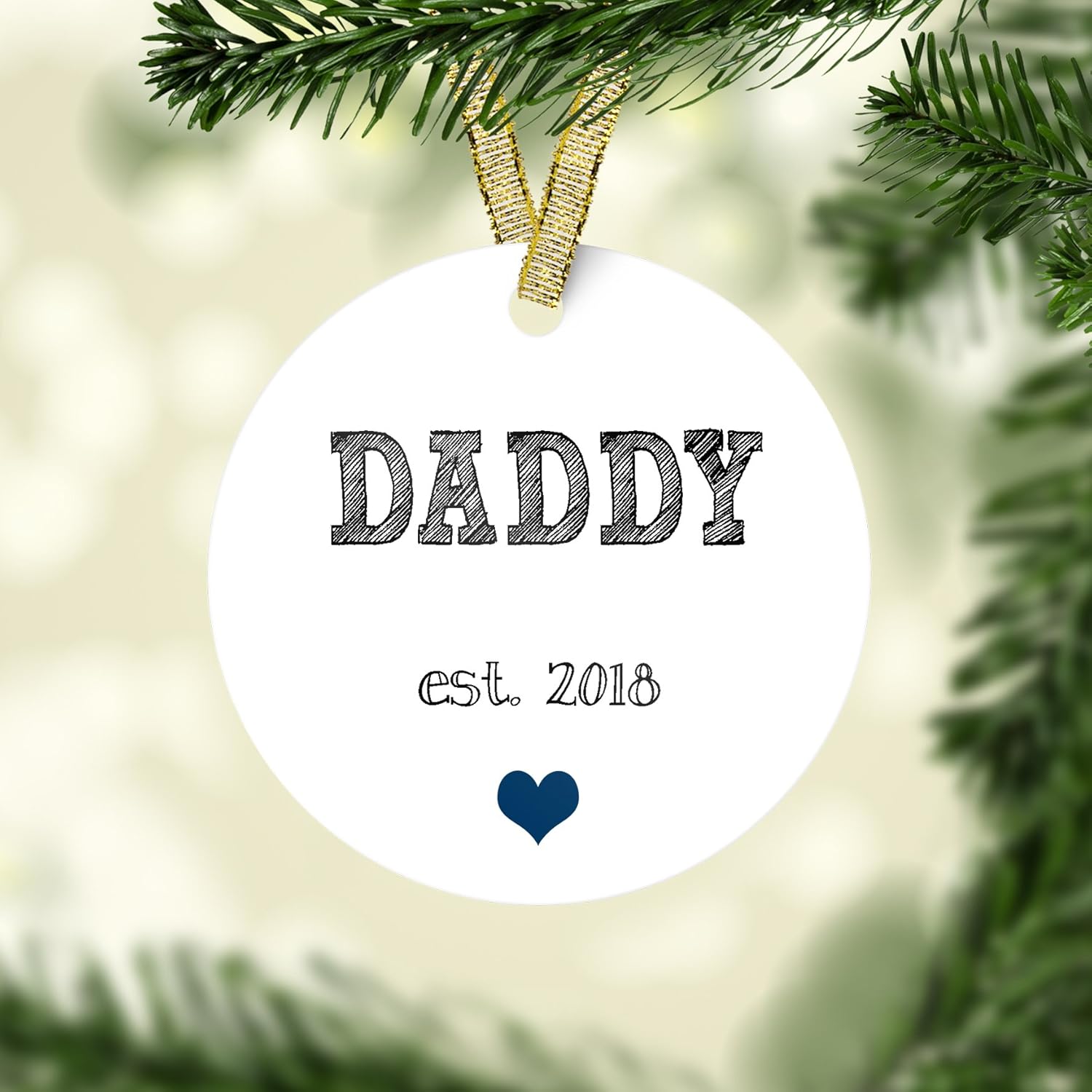 christmas ornament baby announcement