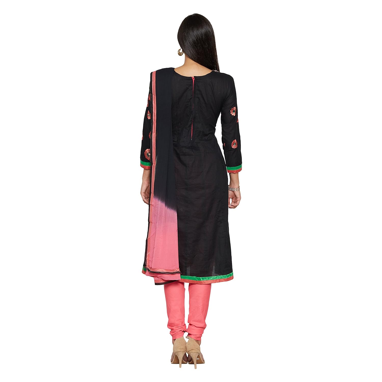florence women's chanderi cotton salwar suit dupatta material (sb-3401)