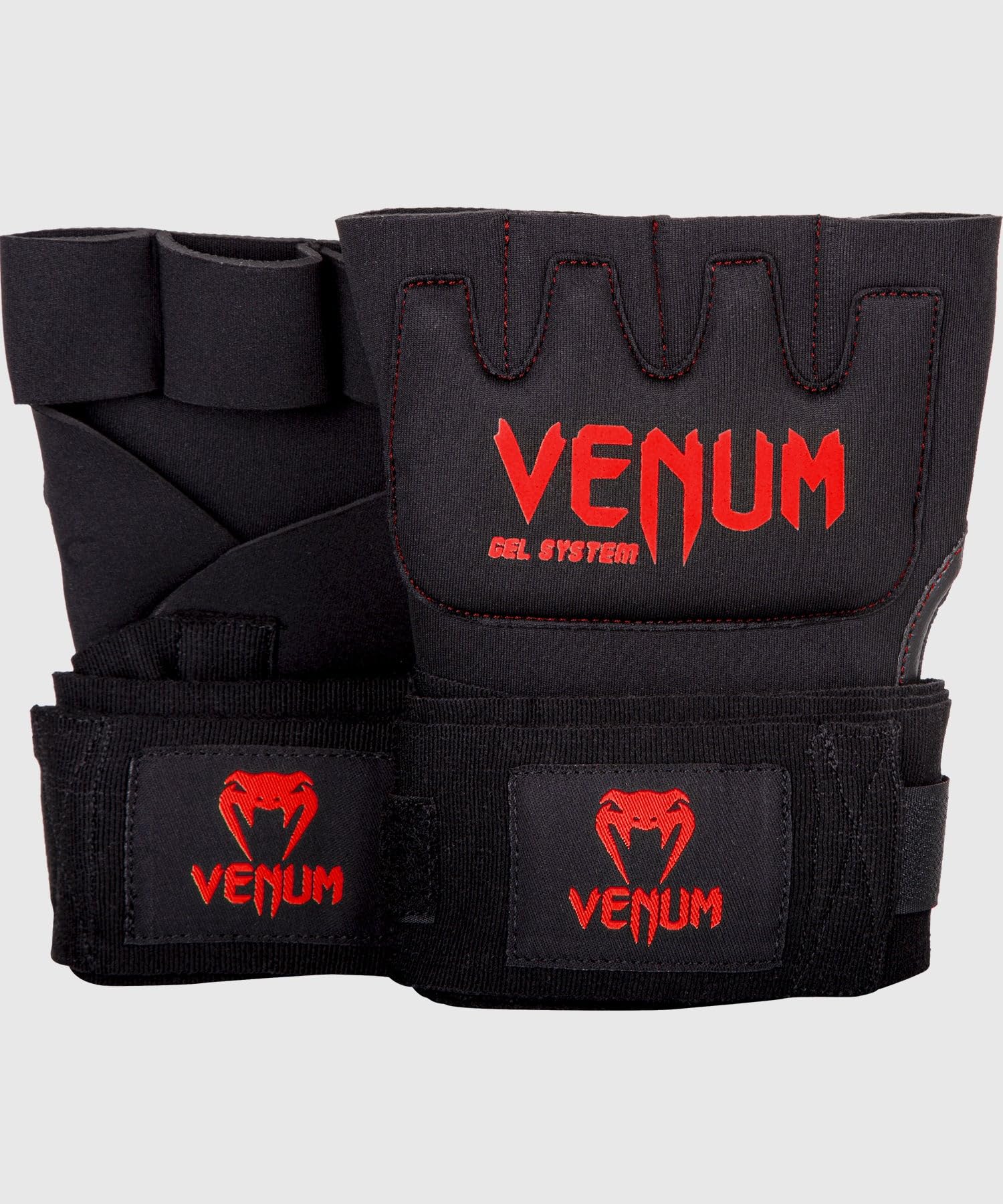 Venum, Kontact Gel Quick Wraps, Men's, M, Black/Red