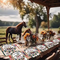 100Pcs Derby Day Plates and Napkins Party Supplies