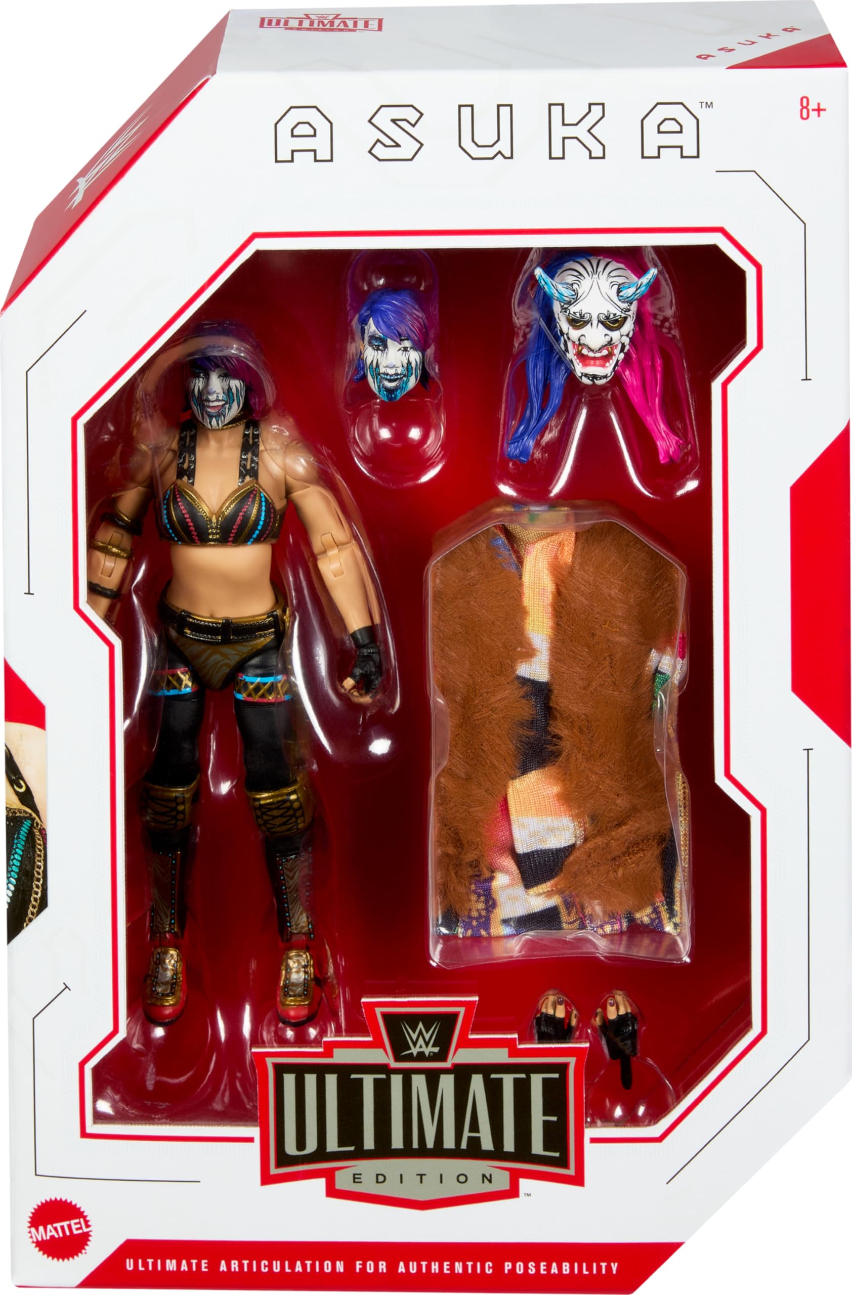 Action Figure WWE Ultimate Edition Undertaker, 15 Cm, 30 Punti Snodabili, Accessori E Teste Intercambiabili