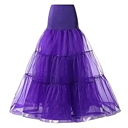 WOWBRIDAL Women's Ankle Length Petticoats Wedding