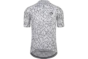Coconut Ropamo CR Mens Cycling Jersey Short Sleeve Road Bike Shirt with 3+1 Zipper Pockets Breathable Quick Dry