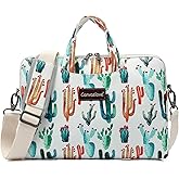 Canvaslove Cactus Water Resistant Laptop Shoulder Messenger Bag for MacBook Pro 16 inch and 15.6 inch-16 inch Laptop