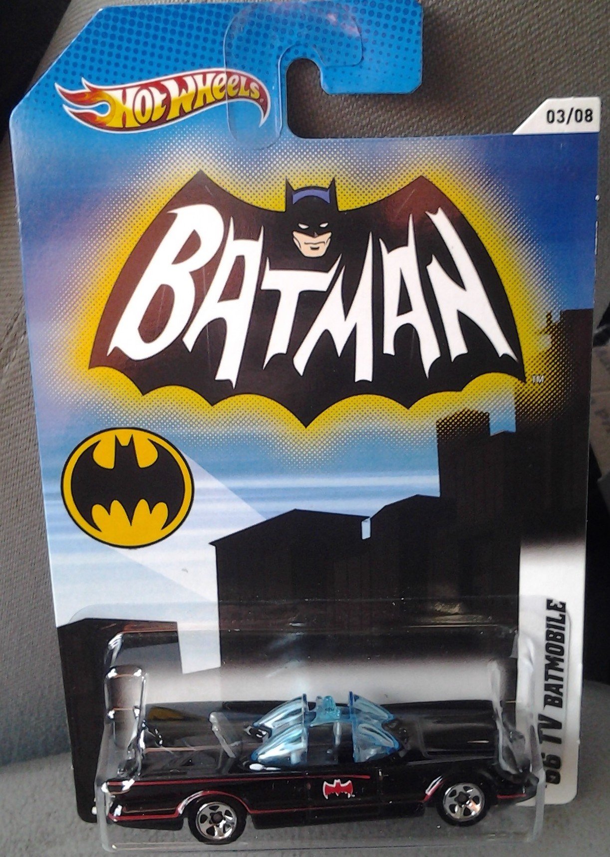 Hot Wheels 2012 Batman Series #3 of 8 Batman 1966 TV Series Batmobile 1:64 Scale by Mattel