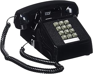 Cortelco(ITT-2500-MD-BK) Single Line Desk Telephone