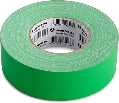 Manfrotto Chroma Key Green Gaffer Tape 50mm x 50m Premium Quality