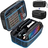 JSAUX Switch 2 Carrying Case for Nintendo Switch 2, Large Hard Shell Travel Case with Separate Small Console Shell (12 Game Card Slots), Full Protection Storage for Switch 2 Accessories, Black