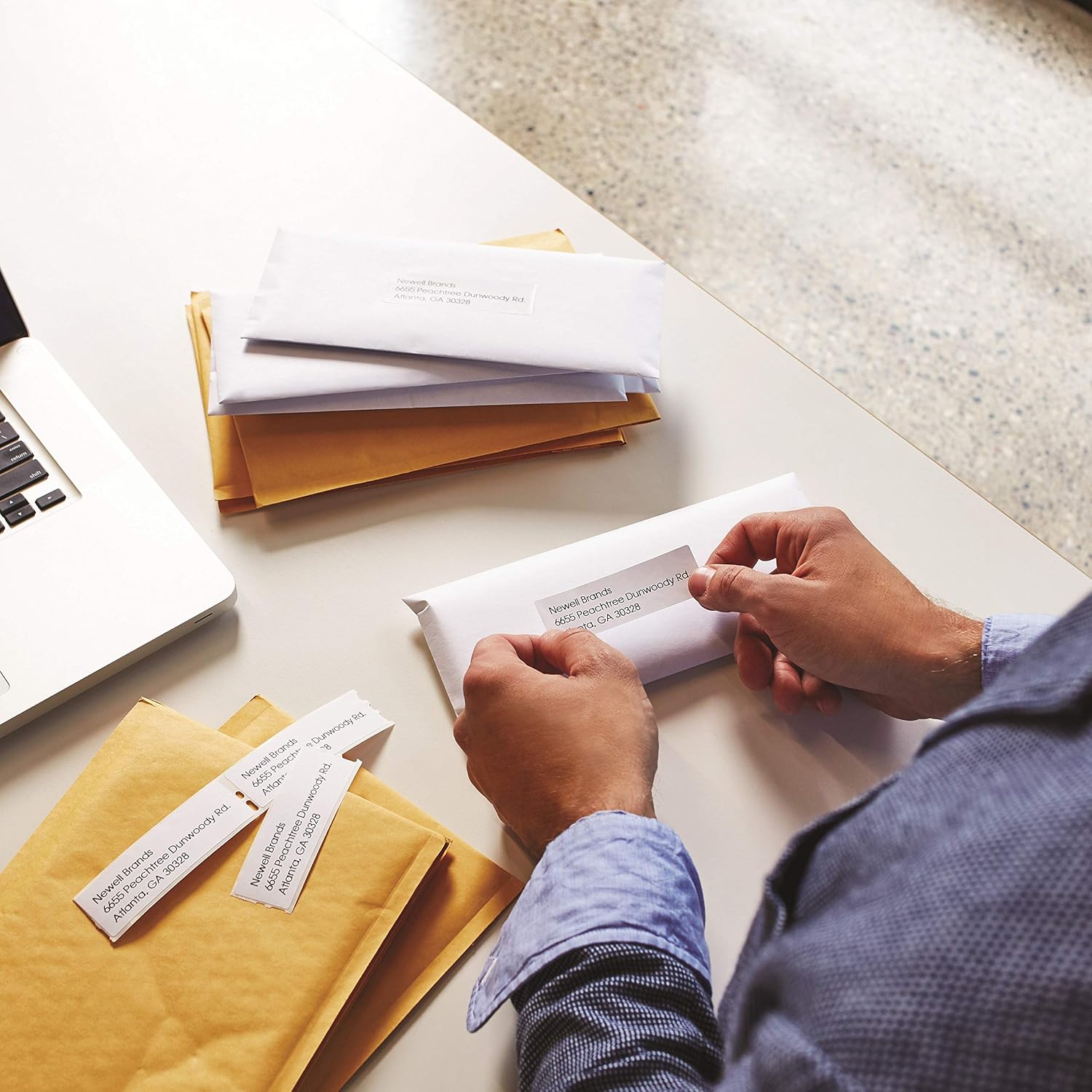 DYMO Authentic LW Mailing Address Labels | DYMO Labels for LabelWriter Label Printers (1-1/8" x 3-1/2"), 2 Rolls of 350 (700 Total) : Office Products