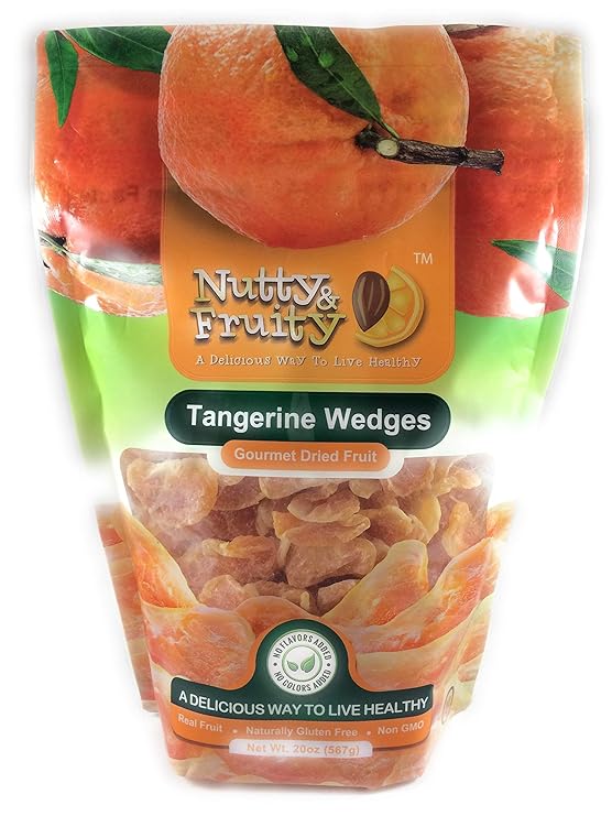 Amazon Com Dried Tangerine Wedges 20 Ounce Bag Pack Of 2 Grocery Gourmet Food