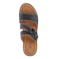 PATRIZIA Women's LOLLY Slide Wedge Sandals Black EU