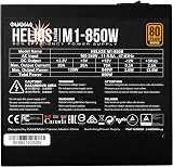 GAMDIAS HELIOS M1-850B 850W 80 Plus Bronze Power Supply PSU UK view 6