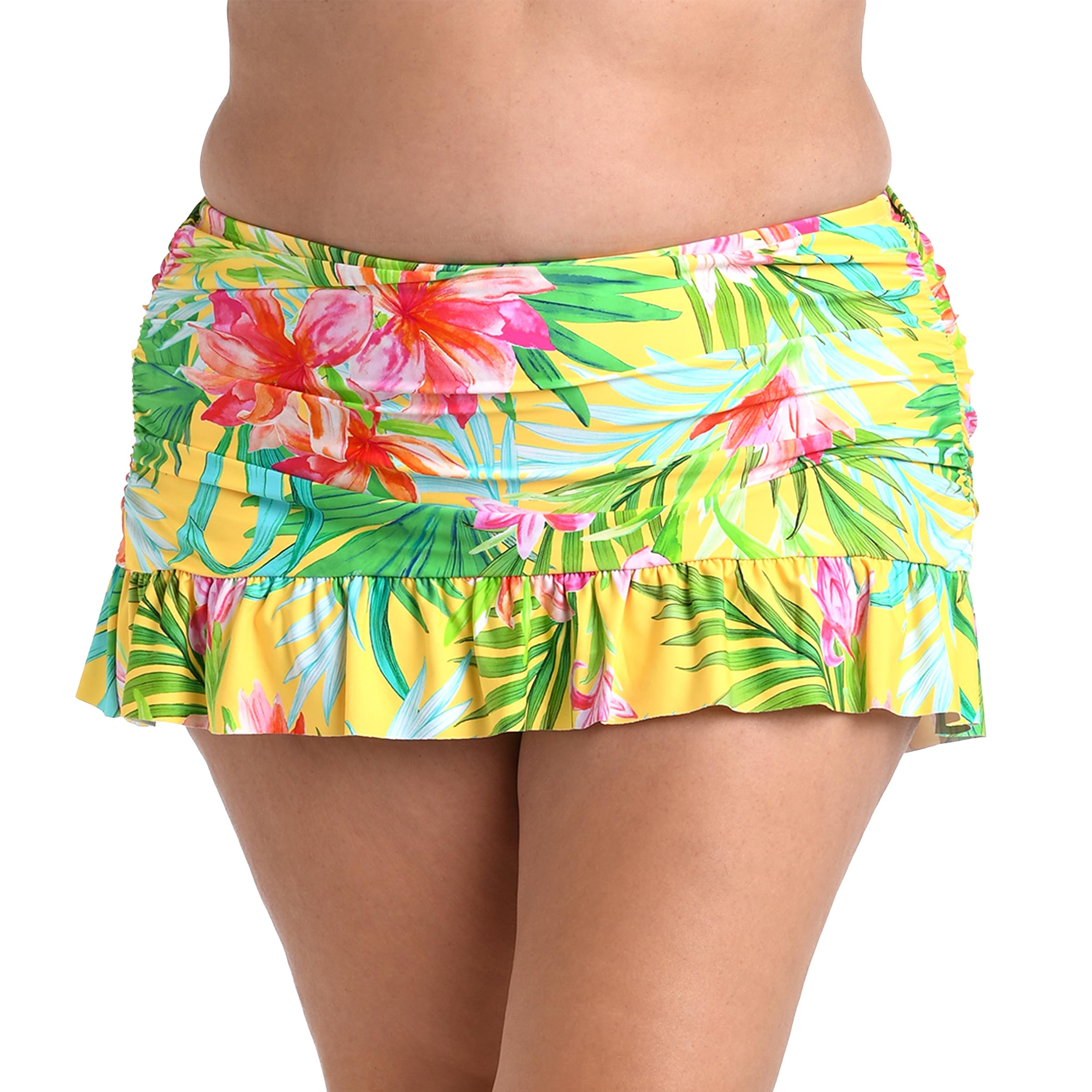 La Blanca Skirted Hipster Bikini Swimsuit Bottom